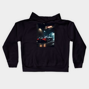 Underground Velocity Sports Car Kids Hoodie